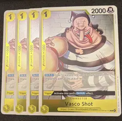 Playset Bandai One Piece TCG Vasco Shot OP16-110 Special English x4 - Image 1