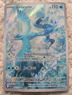 2025 Pokemon Journey Together 161/159 Articuno Illustration Rare - Image 1