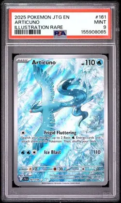 ARTICUNO 161/159 Illustration Rare 2025 Pokemon Journey Together PSA 9 Mint - Image 1
