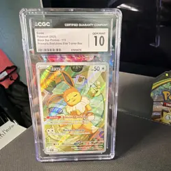 Pokemon TCG Eevee CGC 10 Sv: Scarlet & Violet Promo 173 Holo ENG HP50 - Image 1