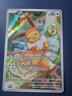 Pokemon TCG Eevee Scarlet and Violet Promo 173 Full Art Holo MINT! - Image 1