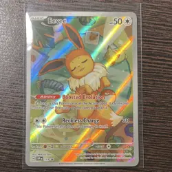 Pokemon TCG Eevee Promo Holo SVP 173 Scarlet & Violet Boosted Evolution English - Image 1