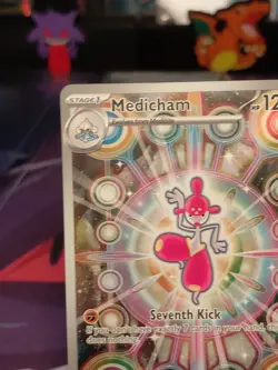 Pokemon TCG Card Medicham 241/217 Ascended Heroes Illustration Rare - NM - Image 2