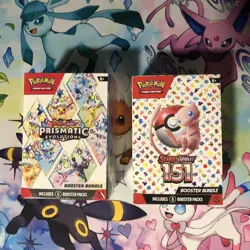 Pokemon 151 & Prismatic Evolutions Booster Bundles Boxes New And Sealed - Image 1