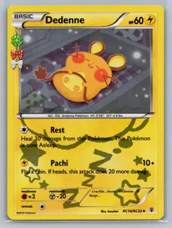Dedenne Generations: Radiant Collection #RC10/RC32 Uncommon,Holo Pokemon Card - Image 1