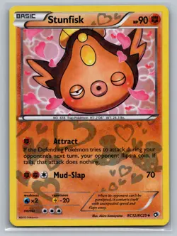 Stunfisk Legendary Treasures: Radiant Collection #RC12/RC25 Holo Pokemon Card - Image 1