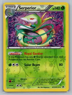 Serperior Legendary Treasures: Radiant Collection #RC3/RC25 Holo Pokemon Card - Image 1