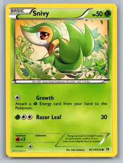 Snivy Legendary Treasures: Radiant Collection #RC1/RC25 Holo Pokemon Card - Image 1