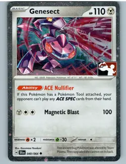 Genesect 040/064 Holo Uncommon Prize Pack Series Cards Pokemon Holo Near Mint - Image 1