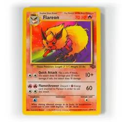 Pokemon - Flareon - Non Holo - 19/64 - Jungle - Rare Card - Image 1