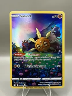 Pokemon TCG: Solrock GG15/GG70 Crown Zenith Galarian Gallery Card - NM - Image 1