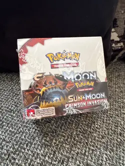 Pokemon Sun and Moon Crimson Invasion Booster Box Card Game - 16381249 820650812491 - Image 1