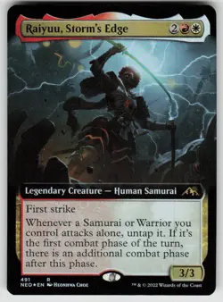 Raiyuu, Storm's Edge (Extended Art) 491 Kamigawa: Neon Dynasty Magic Foil NM - Image 1