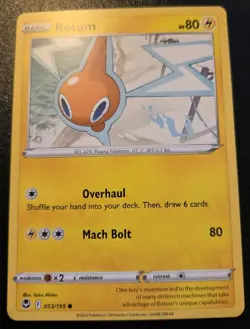 Rotom 053/195 Common Sword & Shield: Silver Tempest Pokemon TCG - Image 1