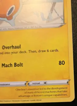 Rotom 053/195 Common Sword & Shield: Silver Tempest Pokemon TCG - Image 5