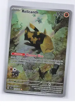 Relicanth 173/162 Illustration Rare Temporal Forces Pokemon Lightly Played - Image 1
