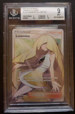 Pokemon Tcg Lusamine 110/111 Full Art Utra rare Beckett 9 BGS - Image 1