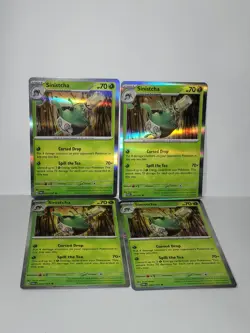 Sinistcha 022/167 Pokemon TCG Twilight Masquerade 4x Playset - Image 1