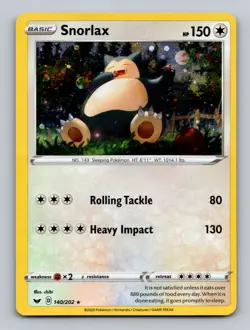 Snorlax (Cosmos Holo) 140/202 Holo Promo Blister Exclusives Pokemon Holo NM - Image 1