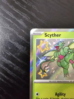 Pokemon TCG Scyther 95/91 Baby Shiny Paldean Fates NM Holo Rare English - Image 3
