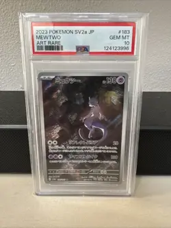 2023 JPN Pokemon 151 Mewtwo AR 183/165 - PSA 10 GEM MT - sv2a Art Rare - Image 1