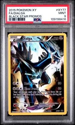 2015 POKEMON XY BLACK STAR PROMO DIALGA #XY77 PSA 9 MINT #109198416 - Image 1