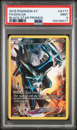 2015 POKEMON BLACK STAR PROMO DIALGA #XY77 PSA 9 MINT #109198417 - Image 1