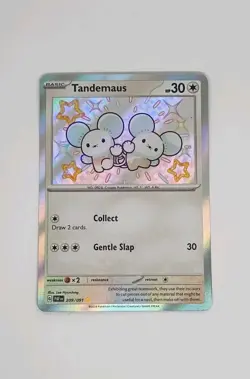 Tandemaus 209/091 Pokemon TCG Scarlet Violet Paldean Fates Shiny - Image 1