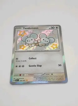 Tandemaus 209/091 Pokemon TCG Scarlet Violet Paldean Fates Shiny - Image 2