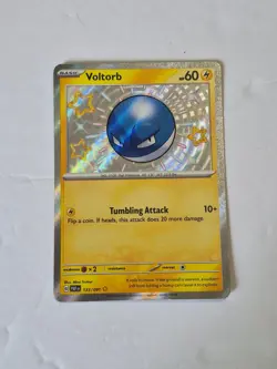 Voltorb 133/091 Shiny Rare Paldean Fates Pokemon Holo Near Mint - Image 1