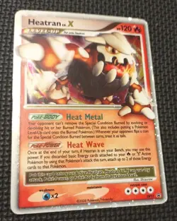 Pokemon Heatran LV X Holo Foil Black Star Promo DP31 - Image 1