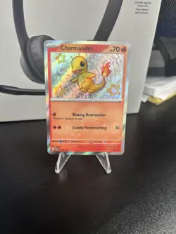 Pokemon TCG: Paldean Fates: 109/091: Charmander Baby Shiny Holo Rare - Image 1