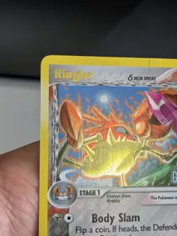 Kingler Delta Species 22/100 Reverse Holo Stamp Pokemon EX Crystal Guardians MP - Image 4