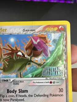 Kingler Delta Species 22/100 Reverse Holo Stamp Pokemon EX Crystal Guardians MP - Image 5