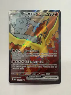 Pokemon Team Rocket's Moltres ex 208/182 Sv10 Destined Rivals Ultra Rare Holo - Image 1
