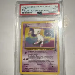 Pokemon TCG Mew 08/53 Wotc Black Star Promo Pokemon League PSA 9 English 2000 - Image 1