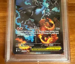 2025 POKEMON PFL SPECIAL ILLUSTRATION RARE #125 MEGA CHARIZARD X EX PSA 9 - Image 2