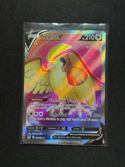 Pokemon TCG Pidgeot V 188/196 Lost Origin Ultra Rare Full Art Holo NM - Image 1