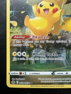 Pokemon Crown Zenith Galarian Gallery Set Of 9 GG26-GG34 Pikachu Complete Art NM - Image 5