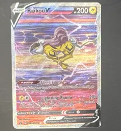 Pokemon TCG Raikou V Crown Zenith Galarian Gallery Holo Full Art EN NM+/M - Image 1