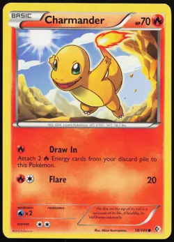 Charmander 18/149 Common Boundaries Crossed Pokemon Lightly Played - Image 1
