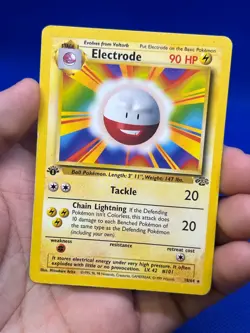 1999 Pokemon Jungle Base Set 1st Edition Electrode 18/64 MISPRINT ERROR MP - Image 2