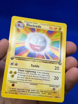 1999 Pokemon Jungle Base Set 1st Edition Electrode 18/64 MISPRINT ERROR MP - Image 4