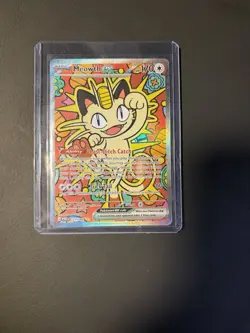 The Pokemon Company Meowth ex 121/088 SV08 Surging Sparks Full Art Holo EN - Image 1