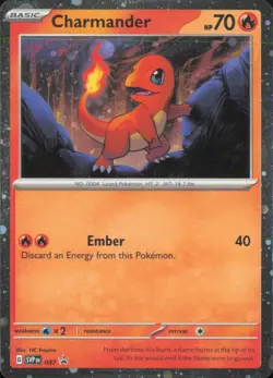 Charmander (Cosmos Holo) 047 Holo Promo Scarlet & Violet Promo Pokemon LP - Image 1