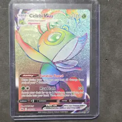 The Pokemon Company Pokemon TCG Celebi VMAX 199/198 Chilling Reign Holo Secret - Image 1