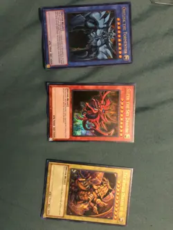 Yu-Gi-Oh! TCG Set of Egyptian God Cards (Obelisk, Ra, Slifer) Legendary... - Image 1