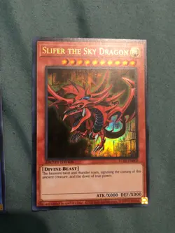 Yu-Gi-Oh! TCG Set of Egyptian God Cards (Obelisk, Ra, Slifer) Legendary... - Image 3
