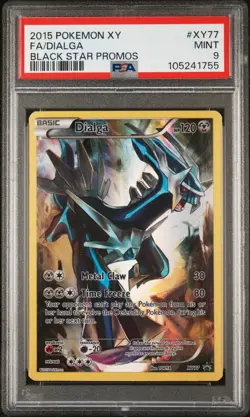 2015 POKEMON BLACK STAR PROMO DIALGA #XY77 PSA 9 MINT #105241755 - Image 1