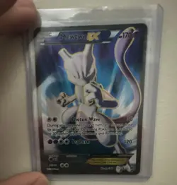 Pokemon TCG Mewtwo ex EX Full Art Holo Breakthrough 157/162 170 HP Ultra - Image 1